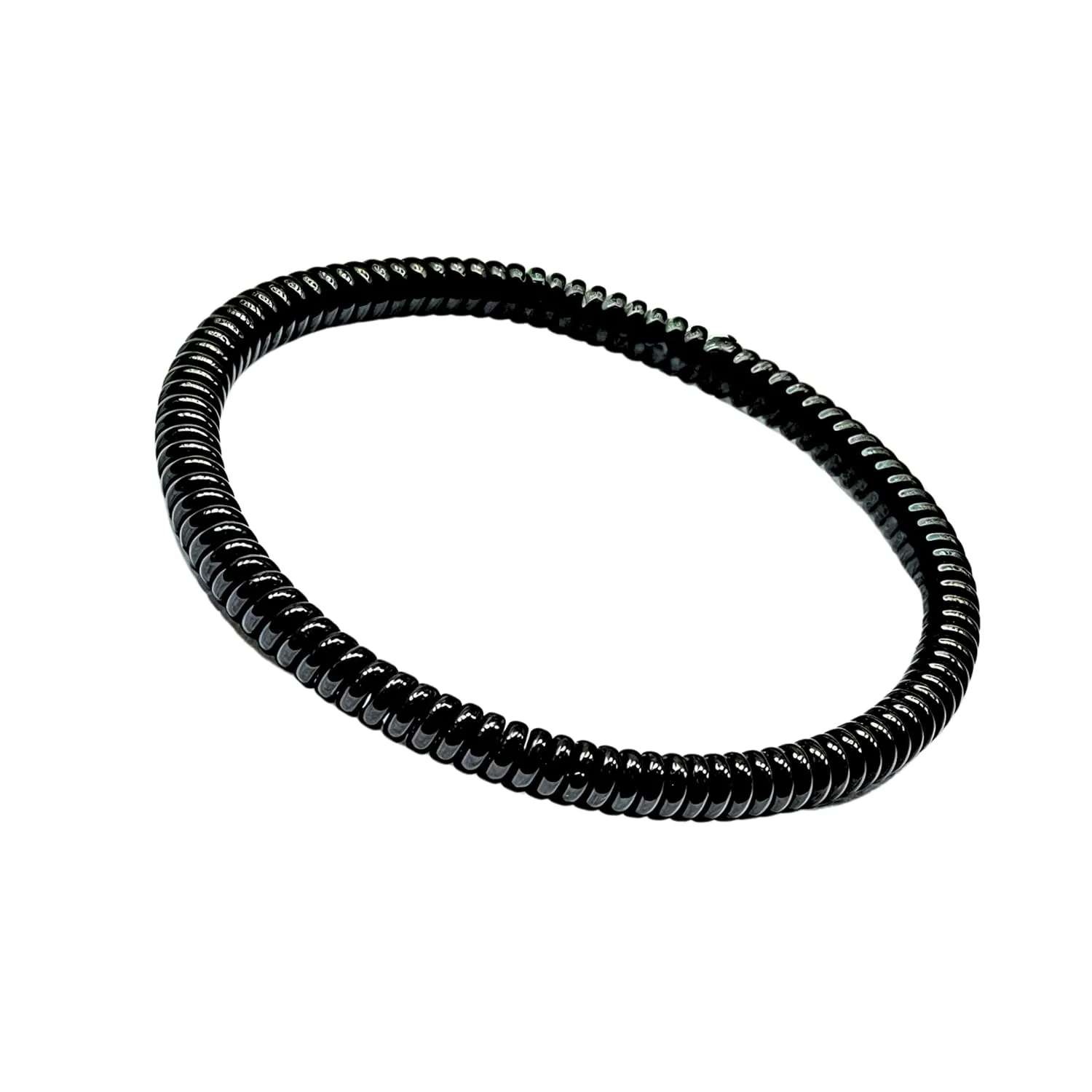 Braided Strechable Unisex Friendship Bracelets Distance Matching Bracelet (Plain Black)