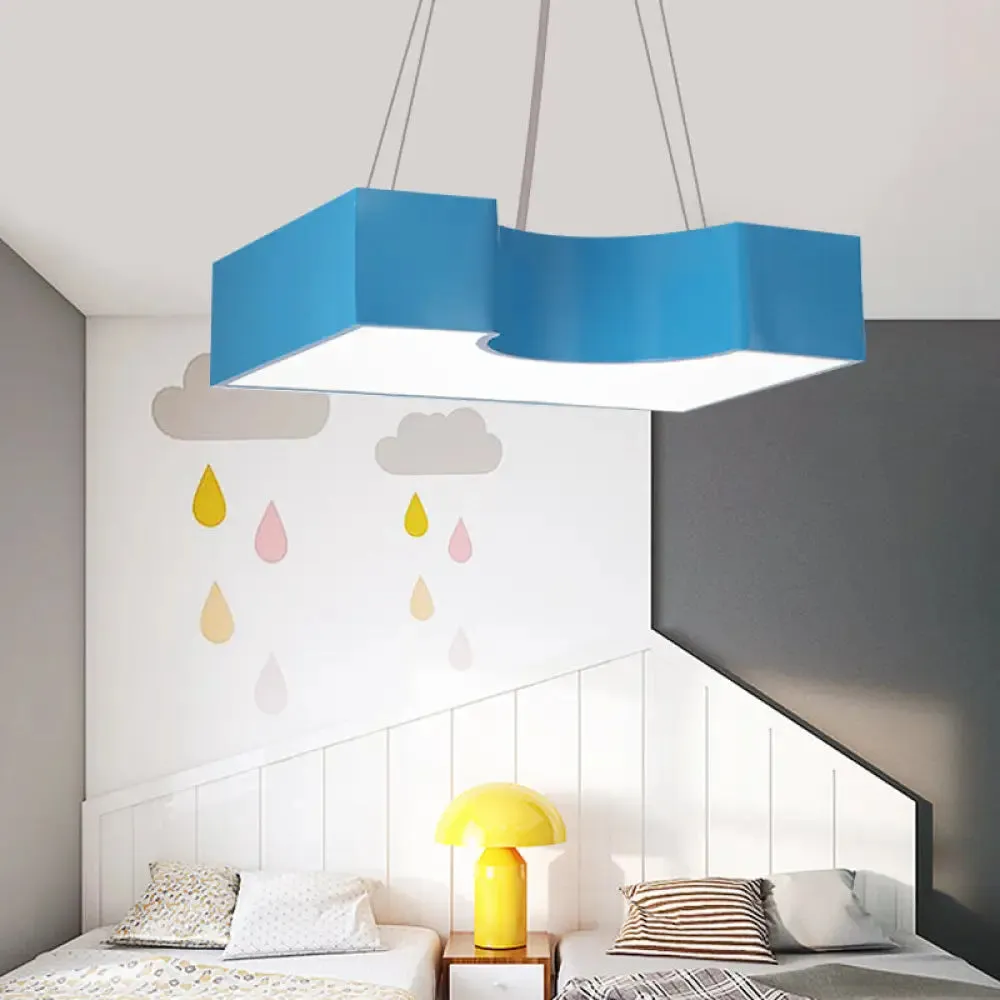Bright-Colored LED Acrylic Pendant Light - Ideal for Classrooms!