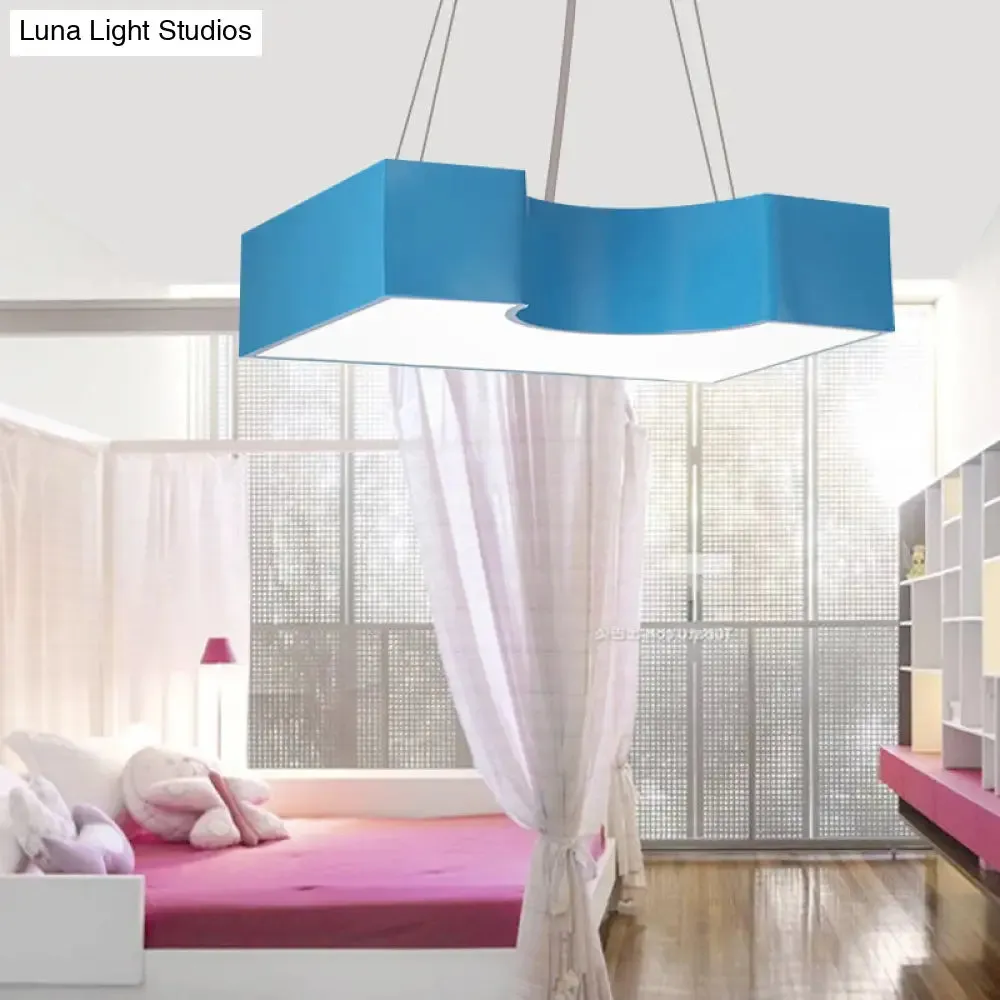 Bright-Colored LED Acrylic Pendant Light - Ideal for Classrooms!