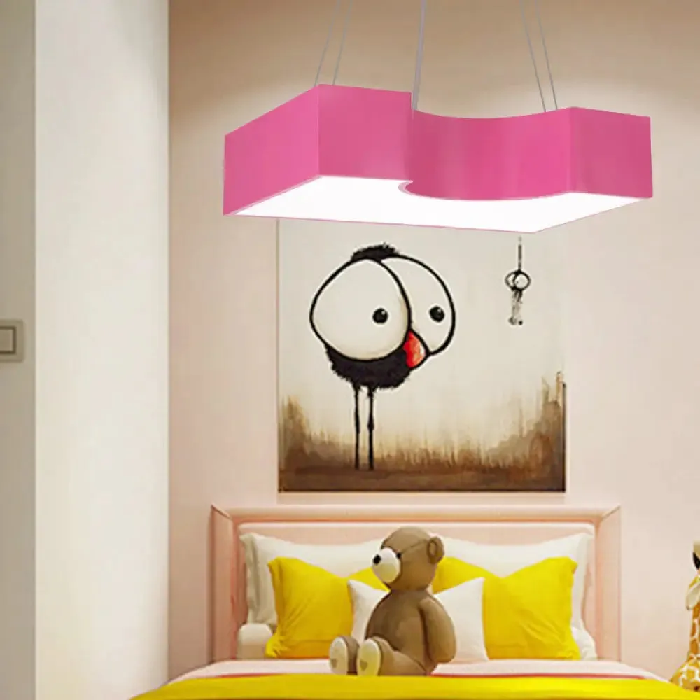 Bright-Colored LED Acrylic Pendant Light - Ideal for Classrooms!