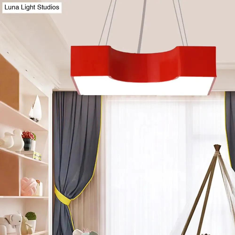 Bright-Colored LED Acrylic Pendant Light - Ideal for Classrooms!