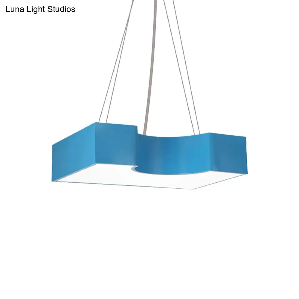 Bright-Colored LED Acrylic Pendant Light - Ideal for Classrooms!