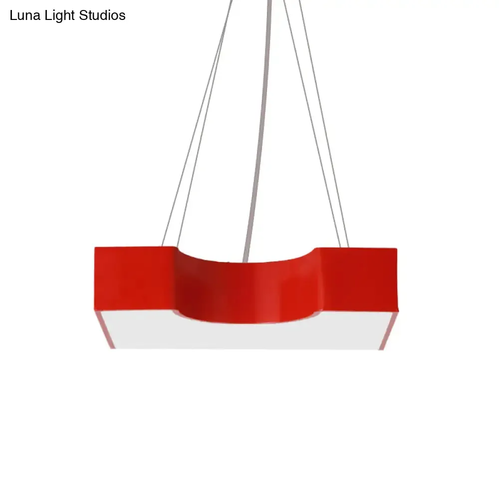 Bright-Colored LED Acrylic Pendant Light - Ideal for Classrooms!