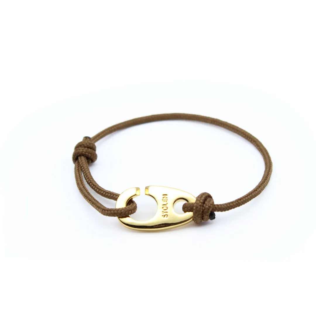 Brown Brummel Hook - Rope Bracelet