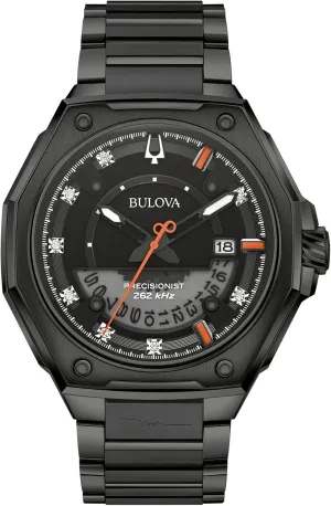 Bulova Marc Anthony Mens Series X Diamond Dial Black Ion-Plated Watch, Style: 98D183