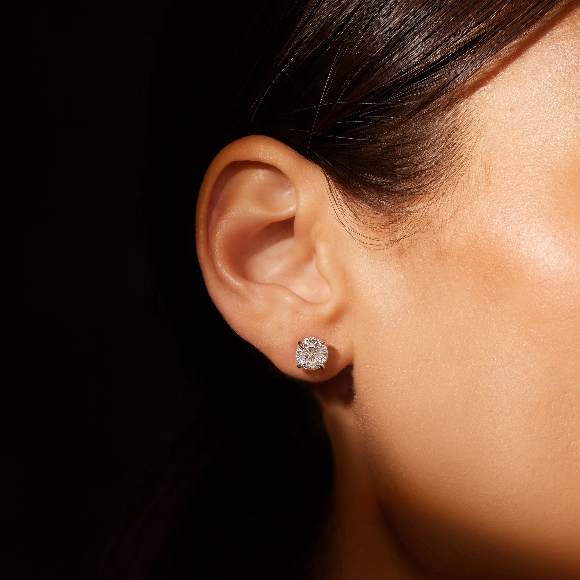 Chelsea Lab Diamond Round Brilliant Studs