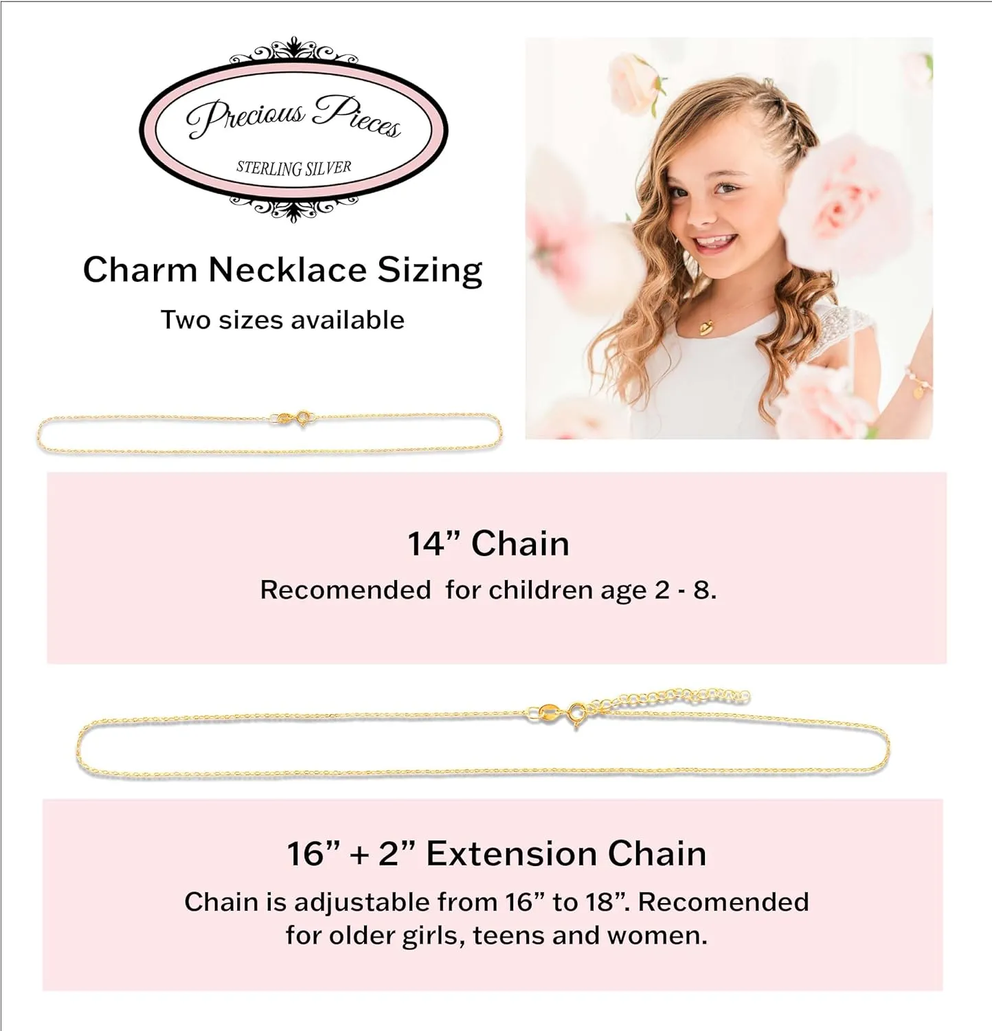 Cherished Moments Children's Sterling Silver and 14K Gold Plated Cross Necklace with CZ Heart for Baptism, First Communion and Confirmation Gift for Girls