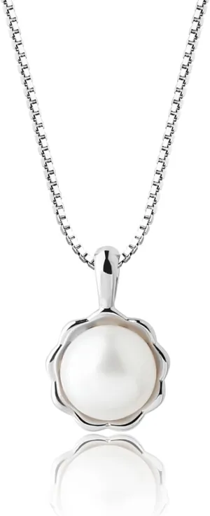 Cherished Moments Children's Sterling Silver and 14K Gold Plated Cultured Pearl Necklace for Little Girls, Toddlers, Kids, Mom and Me Jewelry