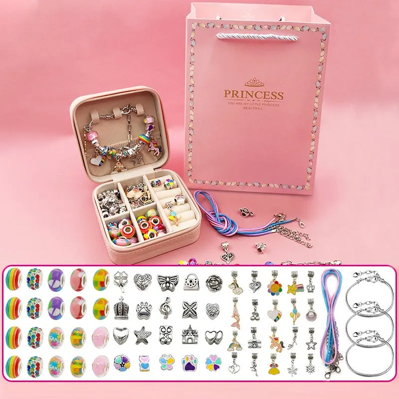Children's Diy Handmade Beaded Bracelet Creative Jewelry Set Gift Box