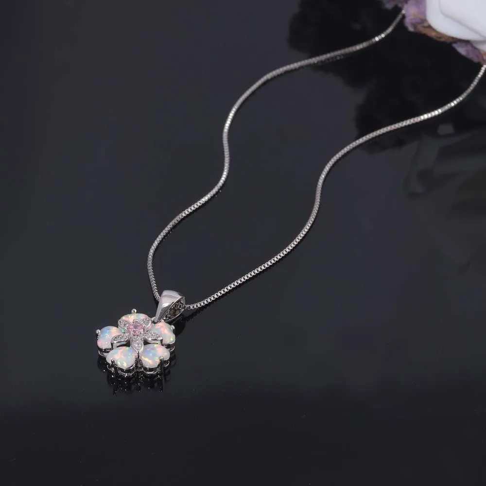 CiNily Opal Pendant Necklace Gold Plated Opal Jewelry Gifts for Women Girls Gemstone Necklaces
