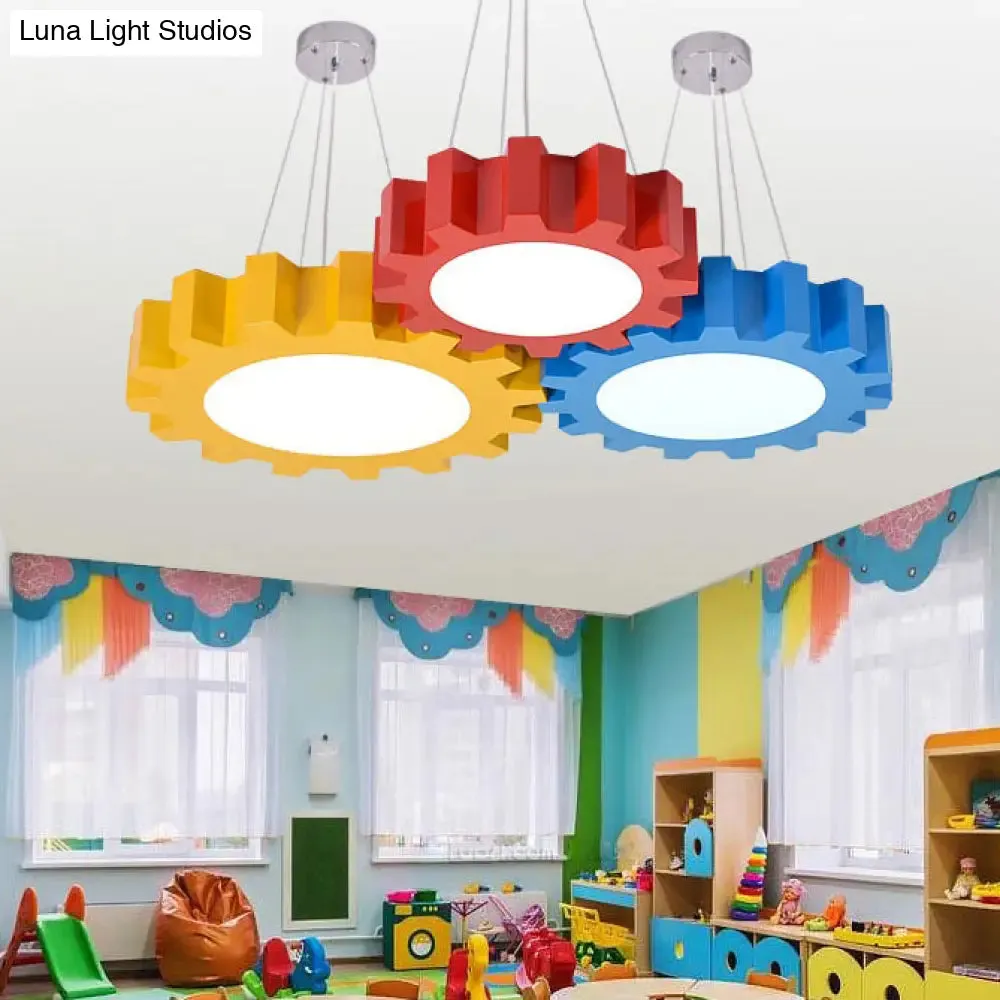 Colorful LED Pendant Light for Kindergarten Classroom or Playroom