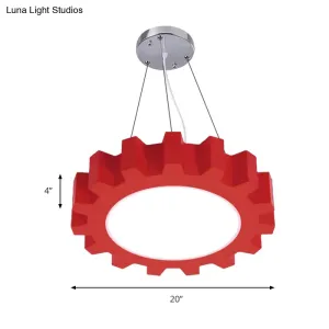 Colorful LED Pendant Light for Kindergarten Classroom or Playroom