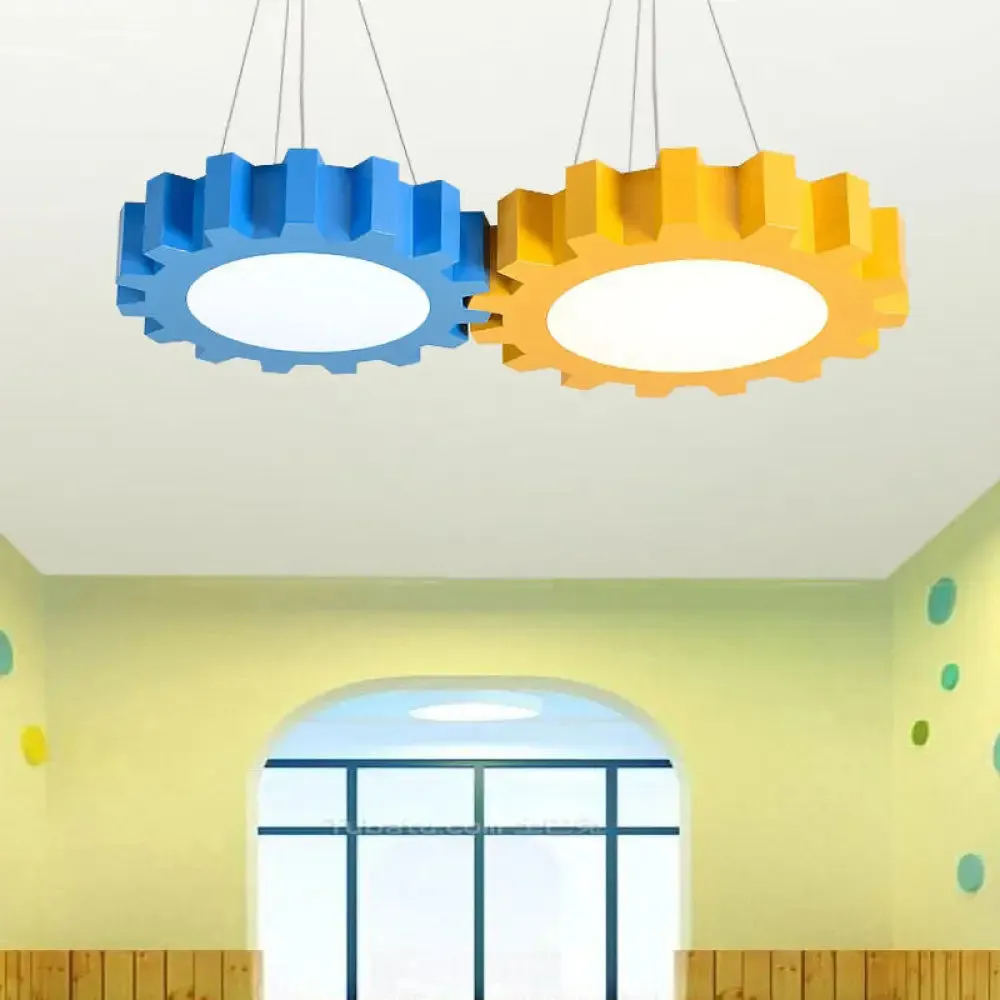 Colorful LED Pendant Light for Kindergarten Classroom or Playroom