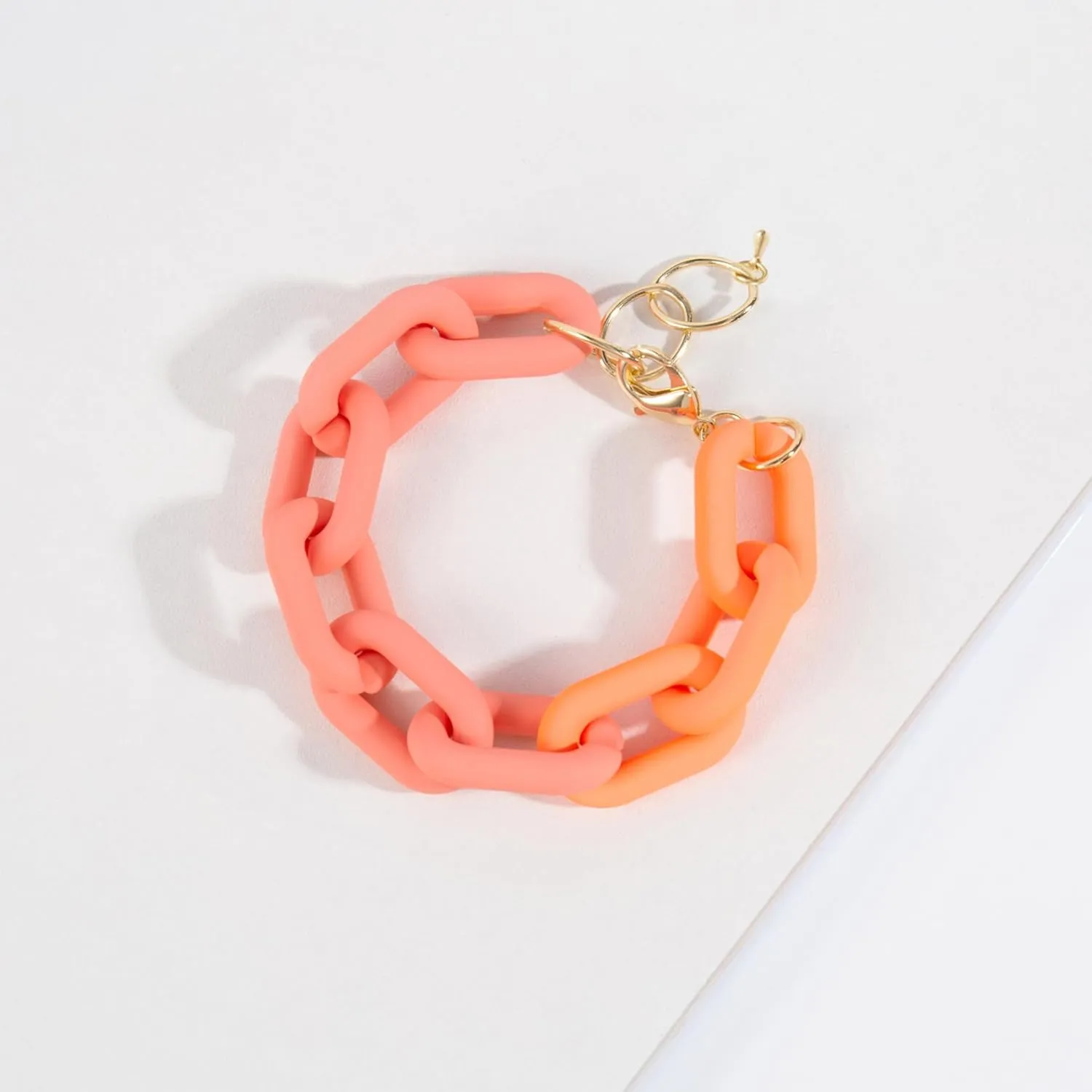 Colorful Resin Link Bracelet for Women Chunky Colourful Chain Bracelet Personality Y2K Color Acrylic Simple Jewelry