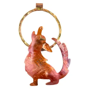 Copper Coyote Pendant for Necklaces ~ Southwest Style