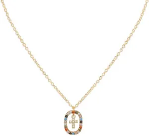 Cross Necklace for Women Dainty 14K Gold Plated Cubic Zirconia Cross Pendant Necklaces Jewelry Gifts