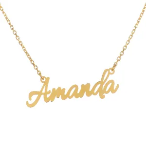 Custom Name Necklace, 14K Gold Plated Name Necklace, Personalized Jewelry, Birthday Gift for Her, 2023 Christmas Gifts, Gifts for Women