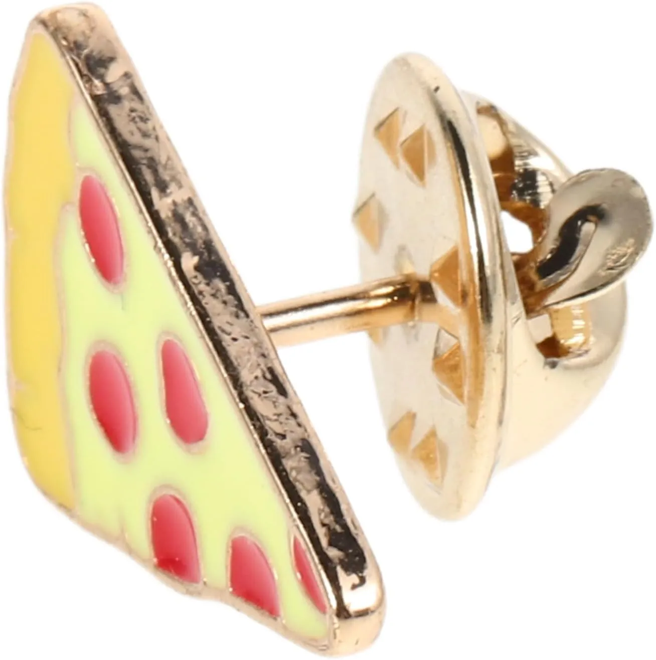 Cute Pizza Brooch for Women Simulated Small Pizza Label Pin Metal Lapel Pin Perfect for Bags Girls' Accessories
