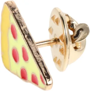 Cute Pizza Brooch for Women Simulated Small Pizza Label Pin Metal Lapel Pin Perfect for Bags Girls' Accessories