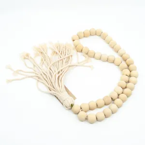 Decorative Beads (20mm)- White Tassel