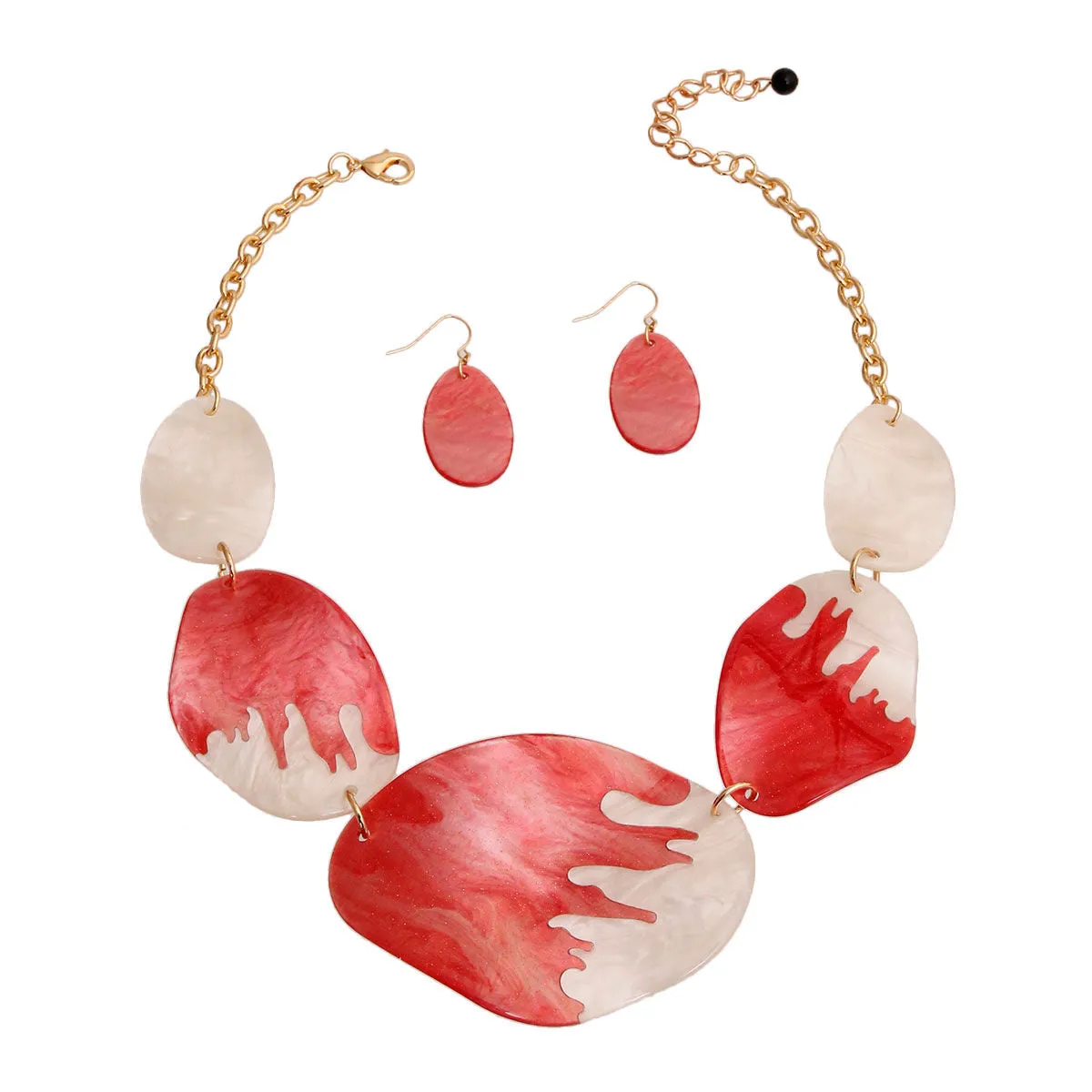 Delta Sigma Theta Inspired Red and White Inspired Dipped Set