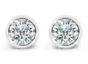 Diamond Bezel Studs
