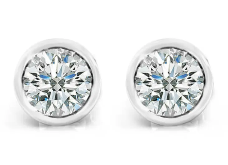 Diamond Bezel Studs