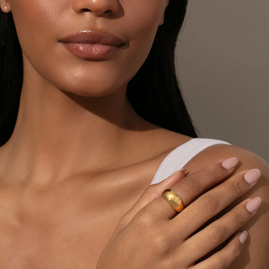 Dome Vermeil Ring