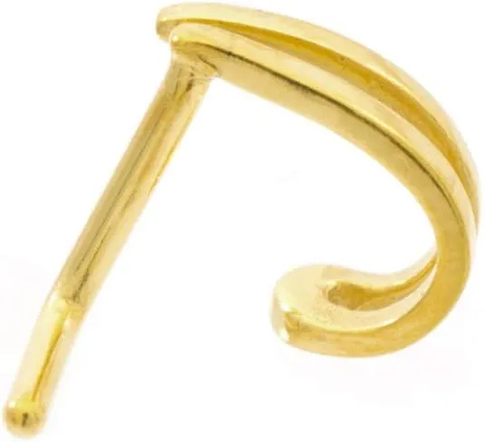 Double Hoop Nose Ring for Single Piercing 20 Gauge Sold Each