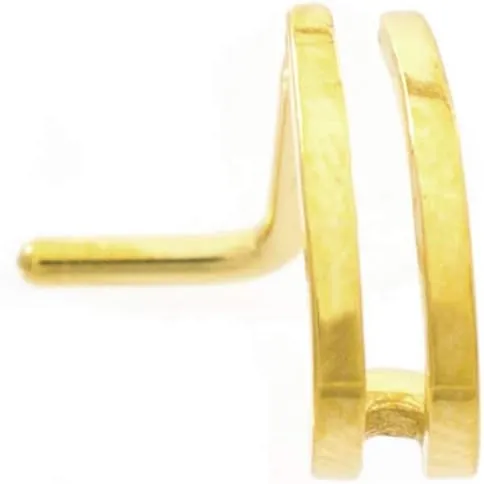 Double Hoop Nose Ring for Single Piercing 20 Gauge Sold Each