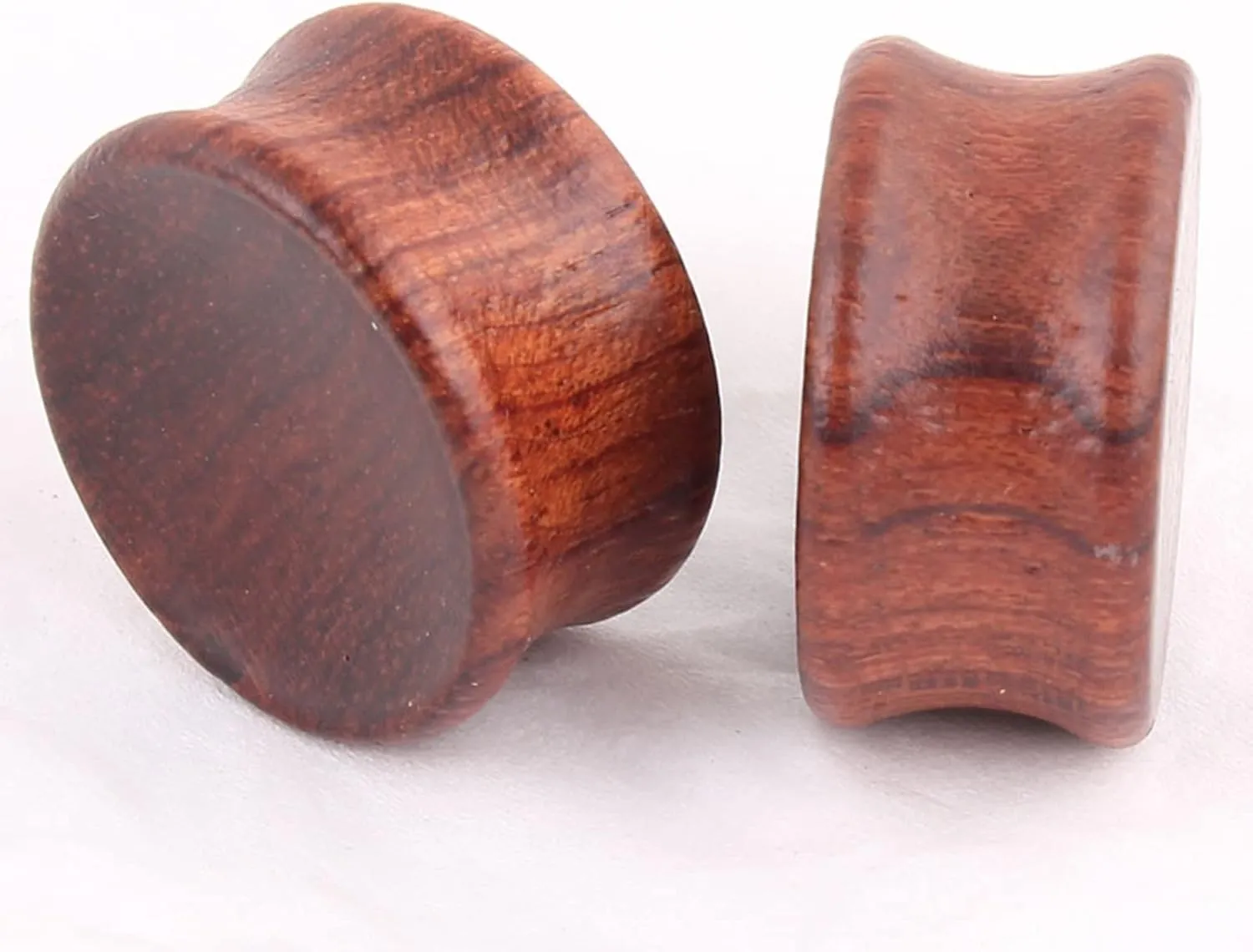 Epinki Ear Stretching Kit, 2PCS Ear Gauges Wood Wood Wooden Women and Men Ear Gauges Set
