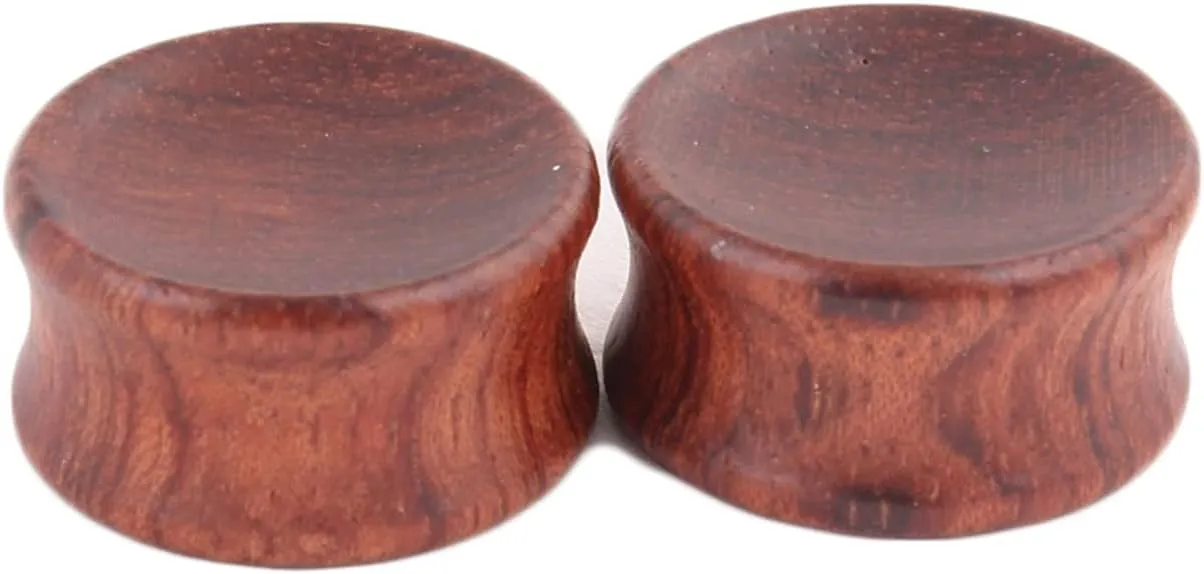 Epinki Ear Stretching Kit, 2PCS Ear Gauges Wood Wood Wooden Women and Men Ear Gauges Set