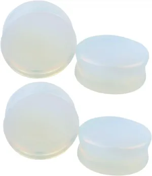Epinki Mens Body Piercing Jewelry, 4PCS Ear Gauges Opal Stone Women Gauge Ear Stretching Kit