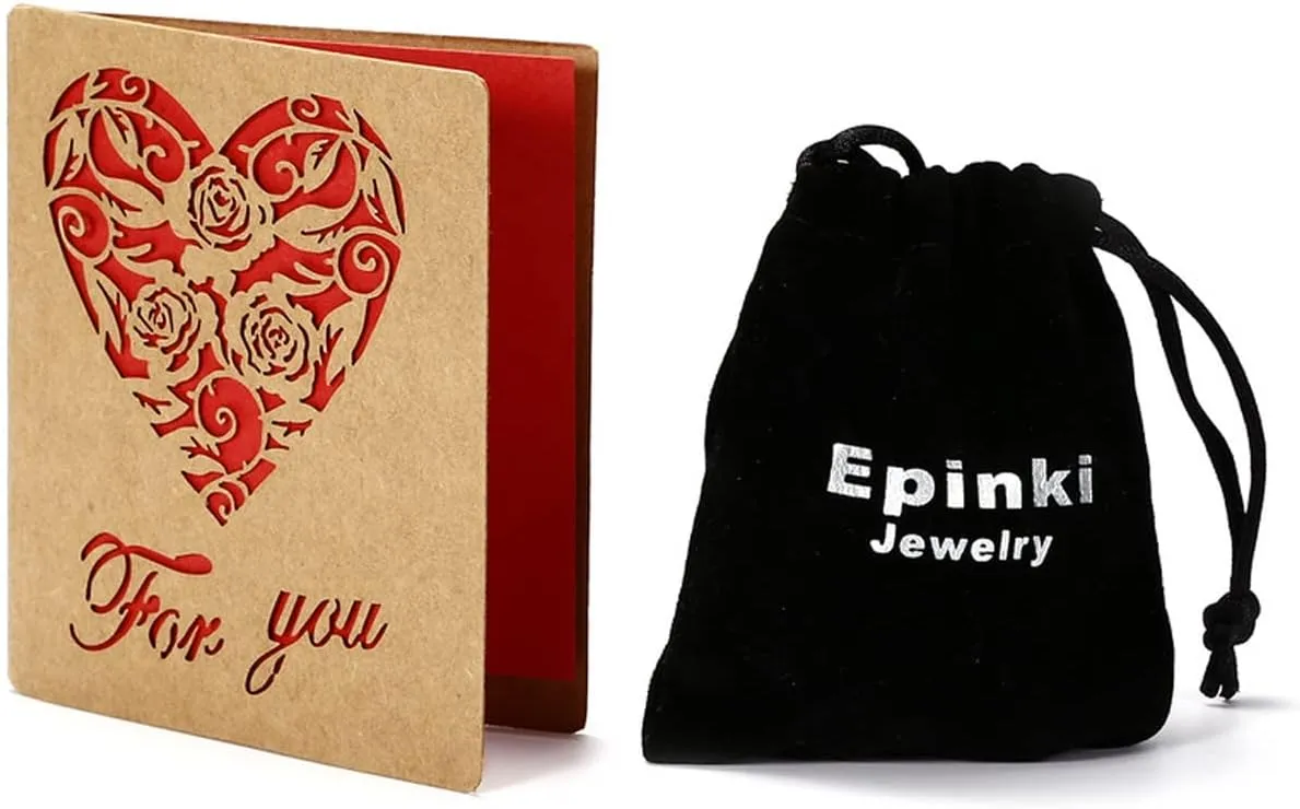 Epinki Stone Ear Gauge Kit, 2PCS Ear Gauges Black Stone Women and Men Ear Gauge Stretching Kit