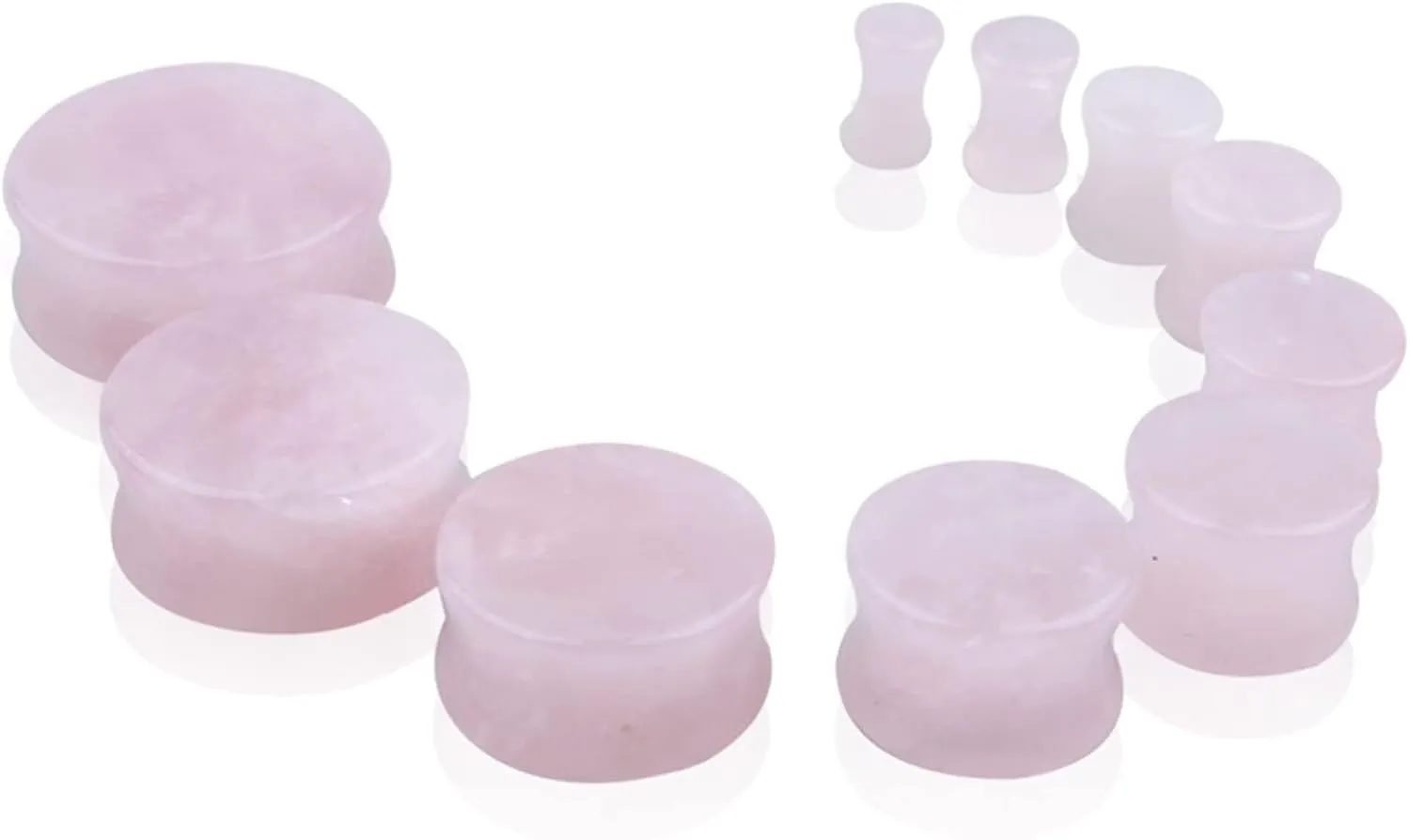 Epinki Stretching Kit, 2PCS Ear Gauges Pink Stone Women and Men Body Piercing Jewelry Kit