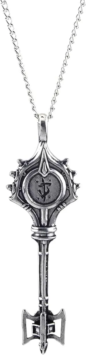 Eternal Key Necklace Vintage Doublesided Engraving 3D Key Penant Necklaces for Fans Jewelry Accessories