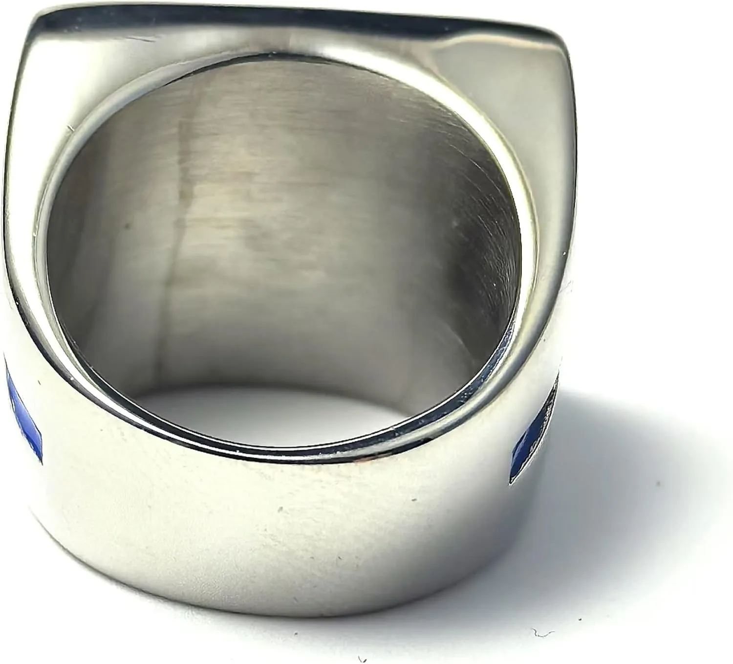 Fanshu Stainless Steel American Flag Ring, Titanium US National Flag I Love USA Simple Style Make America Great Again Band Rings for Men Women Couple Friends Gift Fashion Jewelry