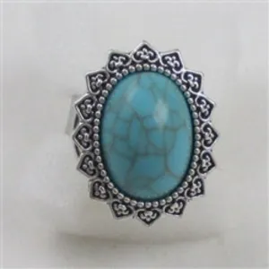 Fashion Turquoise Adjustable Ring