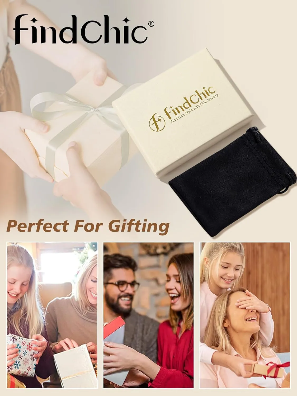 FindChic Elegant Herringbone Snake Chain Anklets/Bracelets 3MM/5MM Width Stainless Steel/18K Gold/Rose Gold Plated/Black 4 Color Options, 8.3'' 8.5'' 10.5'' Length, with Gift Box