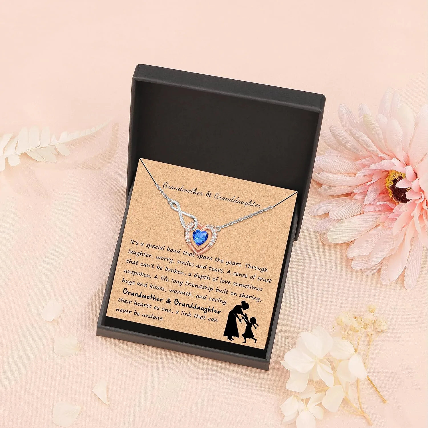         for Grandmother Birthday Gifts for Women 5A Birthstone Necklaces for  Mother's Day Anniversary Jewelry