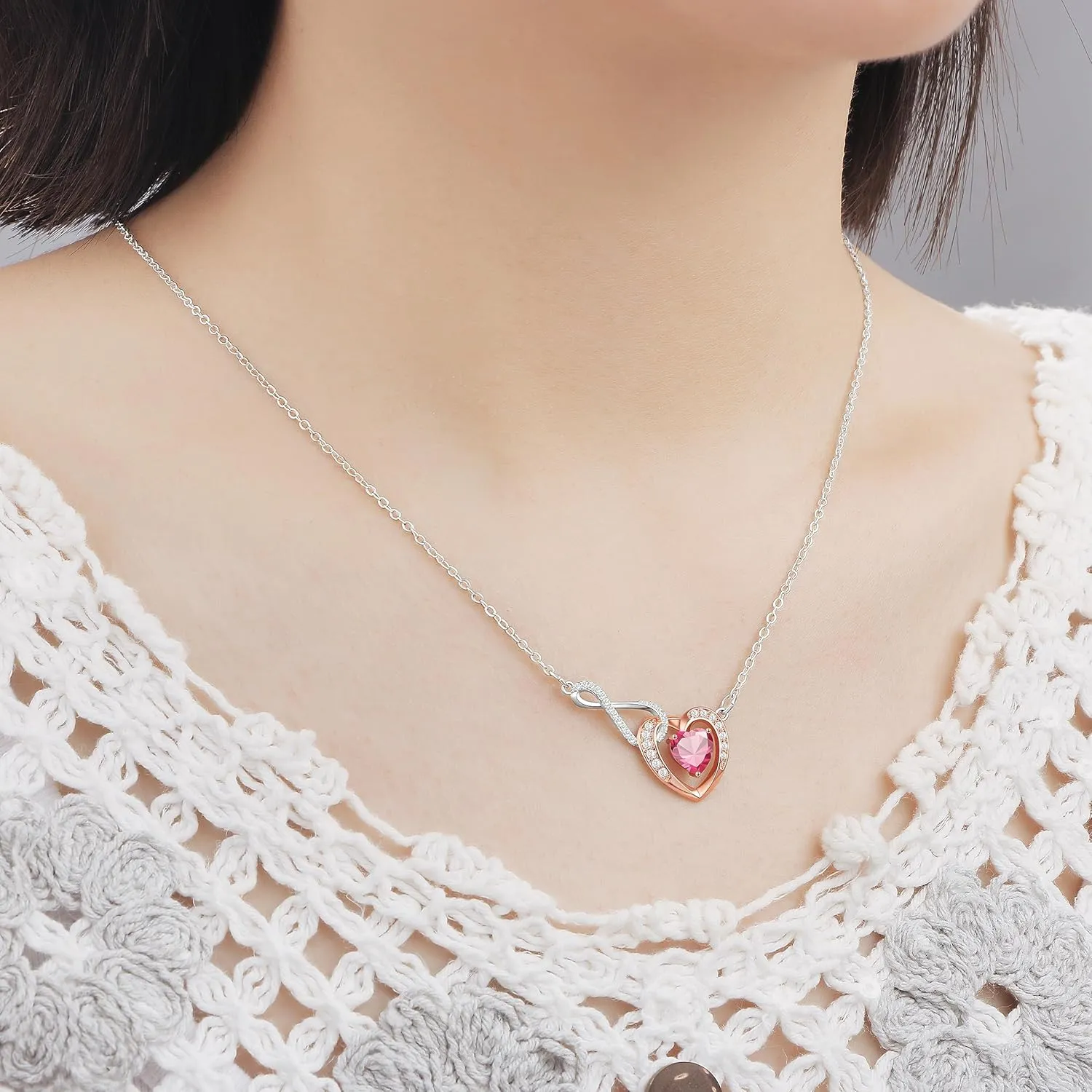         for Grandmother Birthday Gifts for Women 5A Birthstone Necklaces for  Mother's Day Anniversary Jewelry
