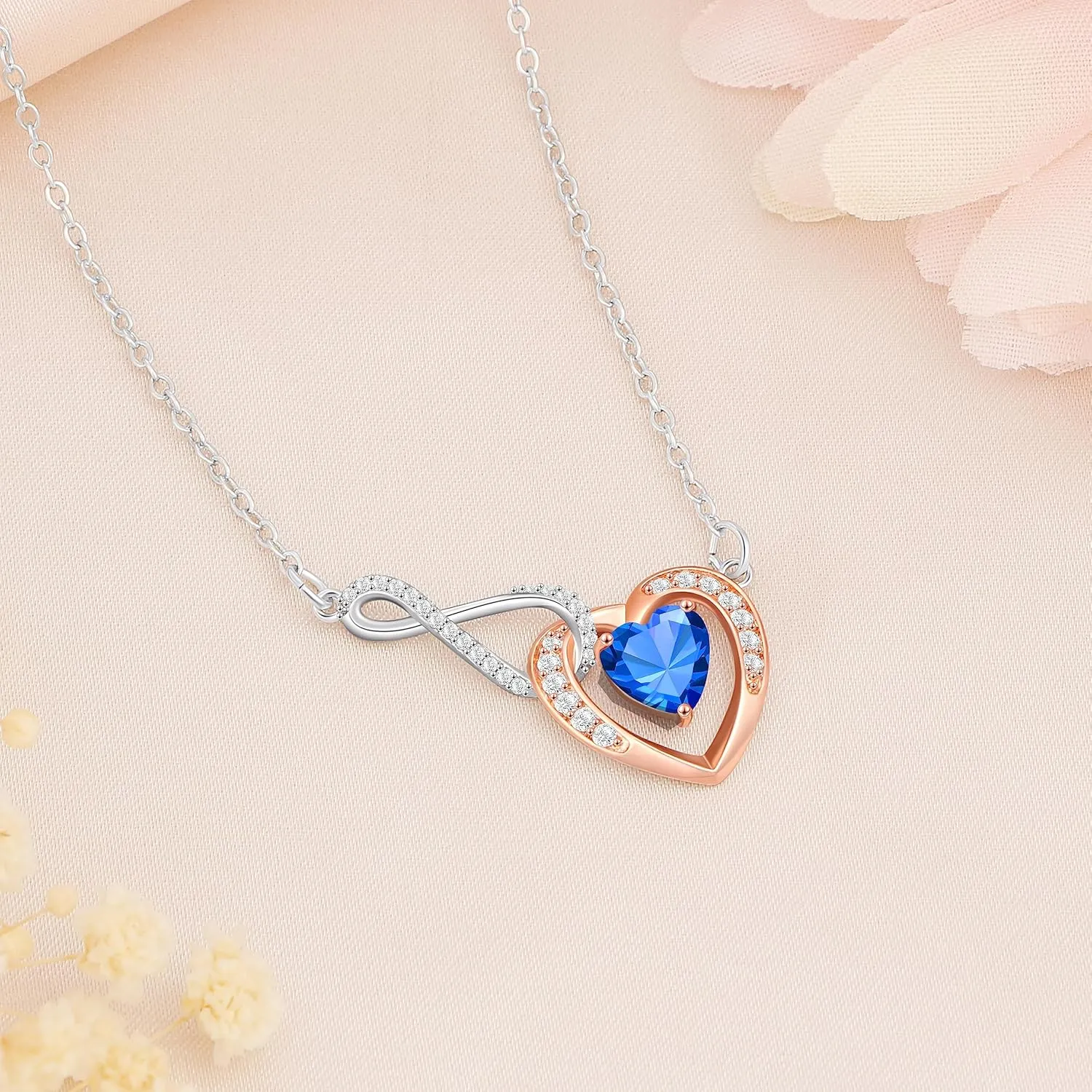         for Grandmother Birthday Gifts for Women 5A Birthstone Necklaces for  Mother's Day Anniversary Jewelry