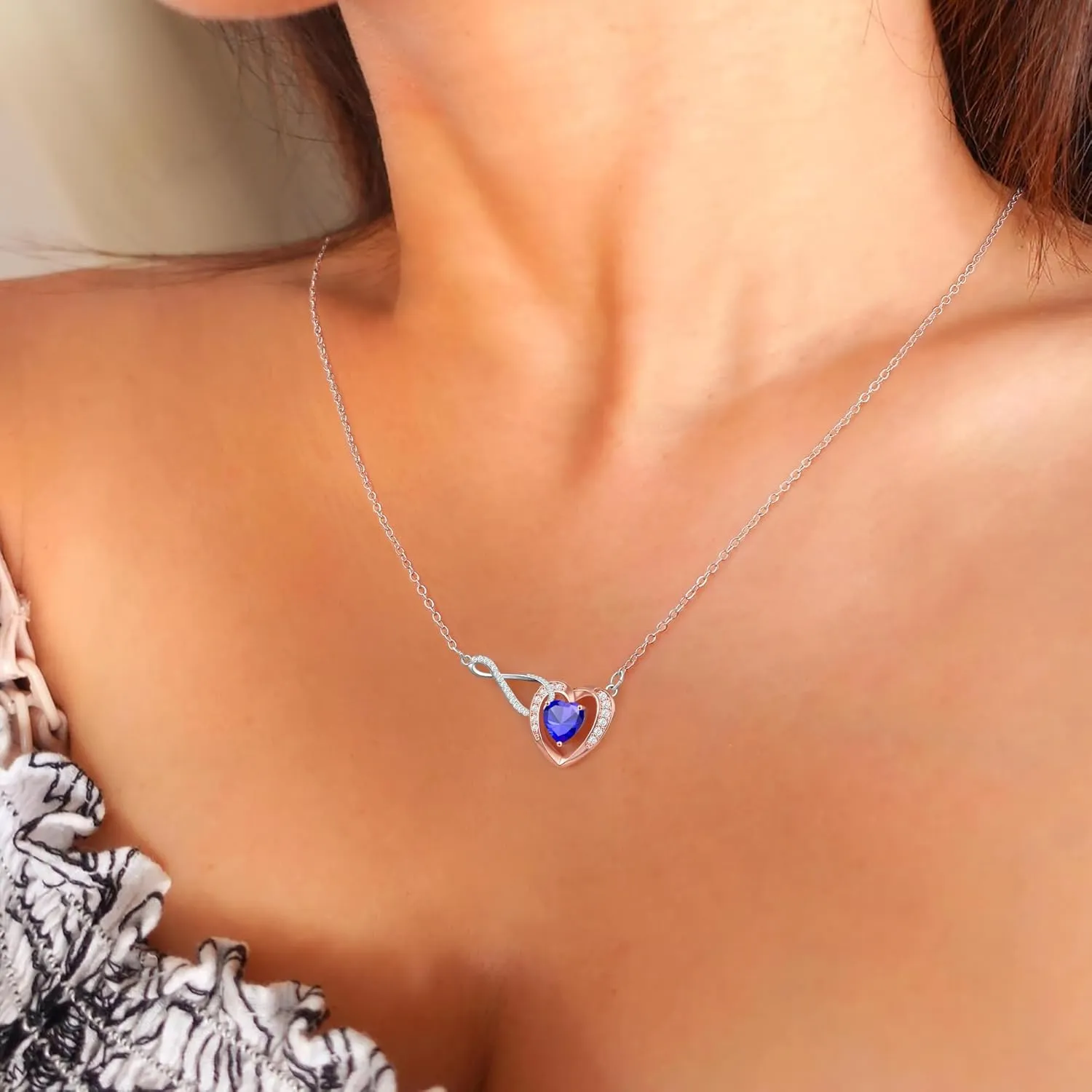         for Grandmother Birthday Gifts for Women 5A Birthstone Necklaces for  Mother's Day Anniversary Jewelry