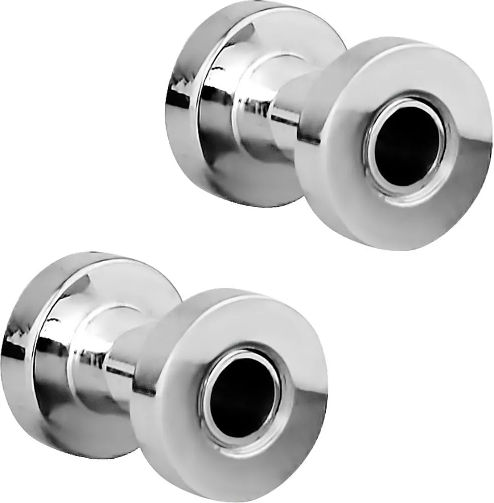 Forbidden Body Jewelry 1.2mm - 16mm Surgical Steel Ear Gauges Screw Fit Tunnels, Tunnel Plug Earrings Sold as a Pair