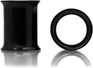 Forbidden Body Jewelry Ear Gauges, Ear Tunnels, Tunnels For Ears, 8G-1 Inch Surgical Steel Mirror Finish Double Flared Tunnel Plug Earrings, Earrings for Men and Women, Black, Gold or Rose Gold