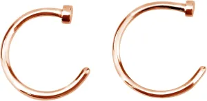 Forbidden Body Jewelry Nose Ring Hoop - Comfort Fit in Surgical Steel, Rose Gold, Yellow Gold (18G-22G, 8-10mm)
