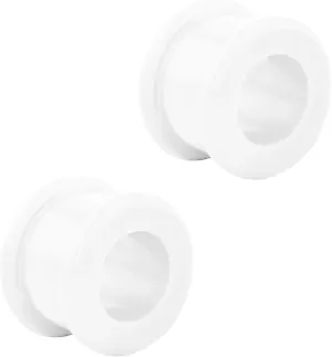 Forbidden Body Jewelry Set of 1/2 Inch Ultra Soft Comfort Fit Silicone Ear Gauges, 12mm Flat Double Flared Tunnel Plug Earrings