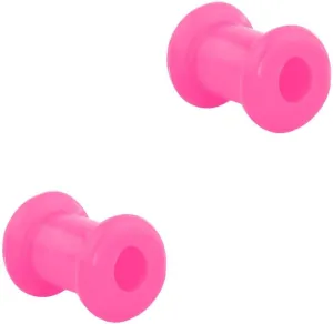 Forbidden Body Jewelry Set of 4G Ultra Soft Comfort Fit Silicone Ear Gauges, 4 Gauge 5mm Flat Double Flared Tunnel Plug Earrings