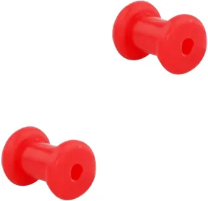 Forbidden Body Jewelry Set of 6G Ultra Soft Comfort Fit Silicone Ear Gauges, 6 Gauge 4mm Flat Double Flared Tunnel Plug Earrings