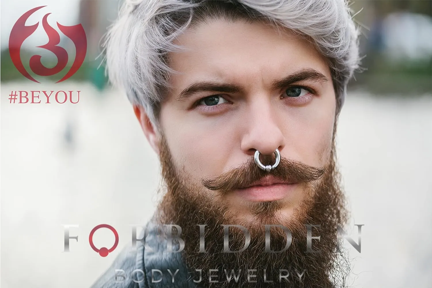Forbidden Body Jewelry Titanium Captive Bead, Captive Bead Ring, Captive Ring Earrings, Titanium Nipple Rings, Cartilage Earring, 8GA-0GA Implant Grade (G23) Titanium Nipple Rings (Sold as Pair)